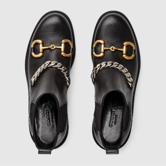 COPY - NWT GUCCI LEATHER CHELSEA BOOTS authentic! - Picture 8 of 12